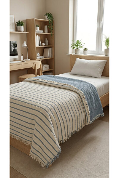 kesenegore 100% Cotton Striped Pattern 8 Layer Muslin Cover Quilt 180*220 Sin...