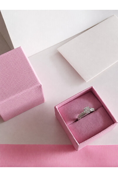 Rexon Elegant Solitaire Design Stainless Steel Ring in Silver Color