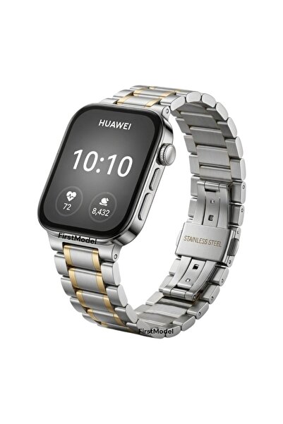 FirstModel Fit 3,4,5 Pro Uyumlu Pim Çeviricili Lux Paslanmaz Çelik Kordon Güm...