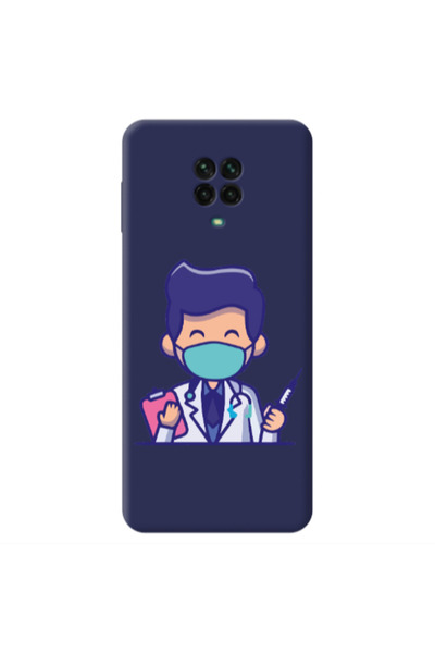 Other Xiaomi Redmi Note 9 Pro Specialist Doctor Dark blue Colored Silicone TP...