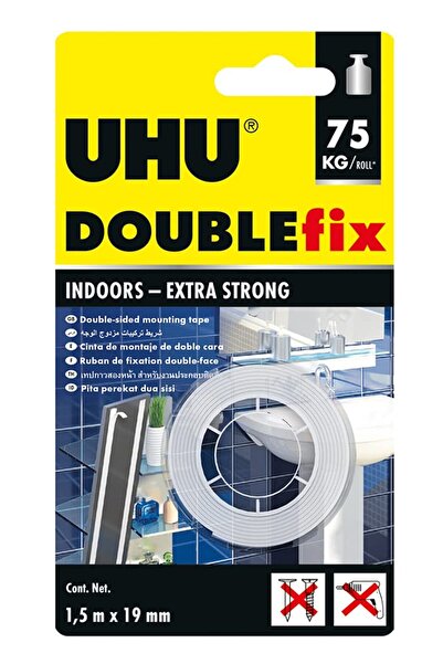 Uhu Doublefix Indoors Mounting Tape 1.5 Mx 19 Mm