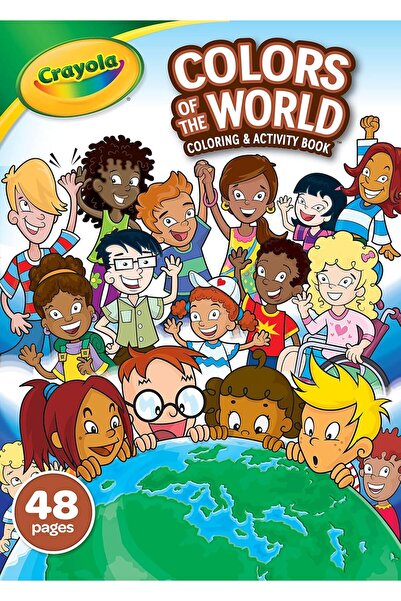Crayola كتاب تلوين ألوان العالم، 48 صفحة