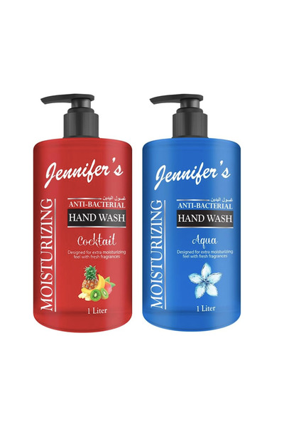 Jennifer's Hand Wash - Aqua & Cocktail, 2 X 1 Liter