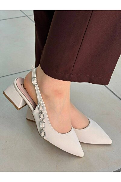 SATEN KADIN Altunok Water Fairy Beige Stone Shoes