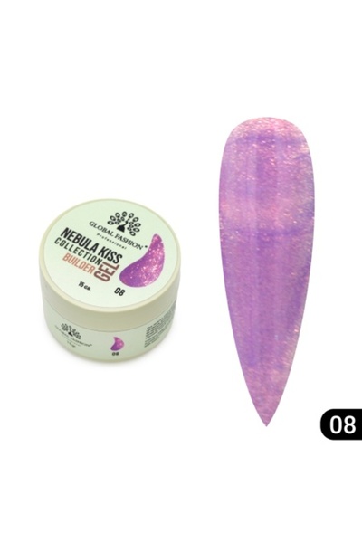 global fashion Gel UV de constructie unghii Builder Gel Nebula Kiss 08