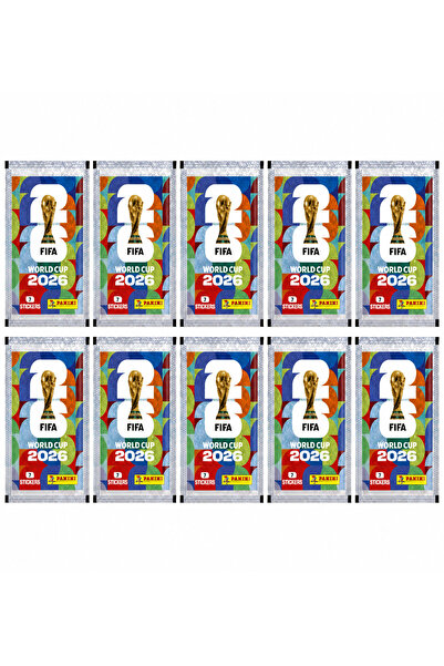 Panini Set 10 Plicuri FIFA World Cup 2026 – 70 Stickere