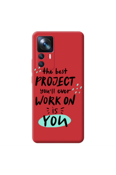 Other Xiaomi Mi 12T The Best Project Red Colored Silicone TPU Θήκη