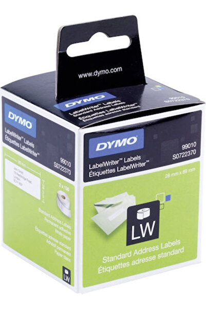 Dymo 99010 130 Αυτοκόλλητες Ρολά Ετικετών για Εκτυπωτή Ετικετών 89x28mm 2 τεμ...