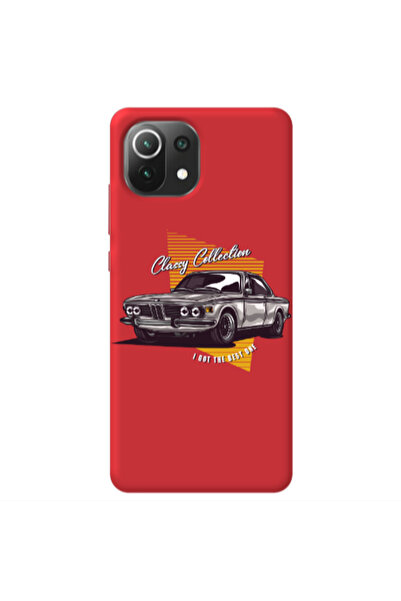 Other Xiaomi Mi 11 Lite Classy Collection Red Colored Silicone TPU Θήκη