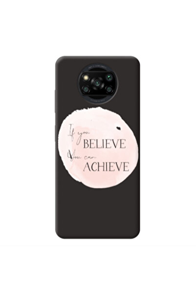 Other Xiaomi Poco X3 /X3 Pro If You Believe Black Colored Silicone TPU Θήκη