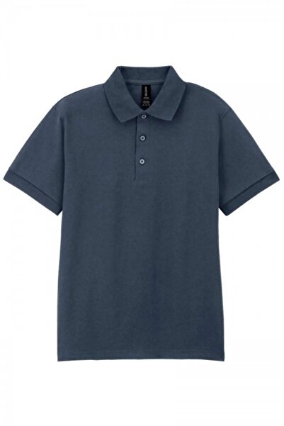GILDAN Tricou polo unisex GI 8800 Dryblend, gri melanj închis