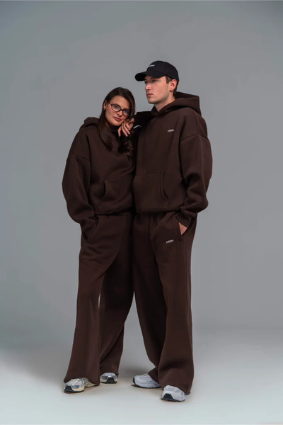 VIGORV Oversize Jogger Sweatpants Cotton Warm-Keeping Feature Ribbed Cuffs Wo...