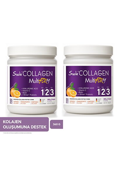 Suda Collagen Multiform Portakal Aromalı 360 gr 2 Adet