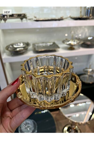 P&ORA PREMIUM KITCHEN PRODUCTS طقم أطباق بورا ذهبي لـ 6 أشخاص
