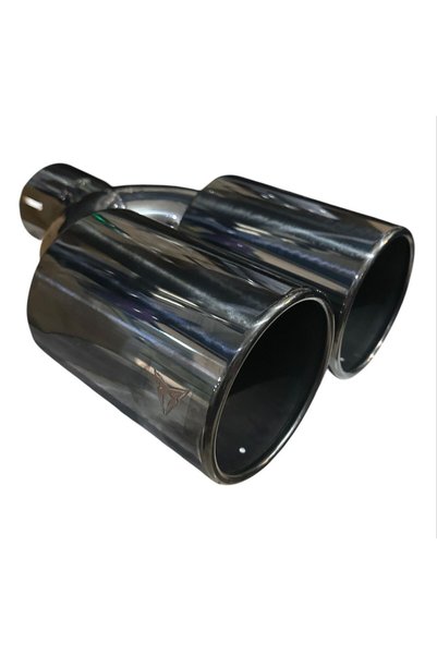 Ness CUPRA LOGOLU 90 MM TİTANYUM ÇİFTLİ EGZOZ UCU