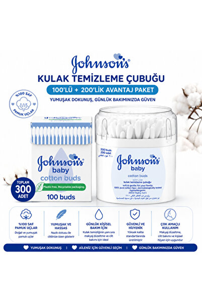 Johnson´s Baby Johnson's Baby Kulak Temizleme Çubuğu Avantaj Paketi