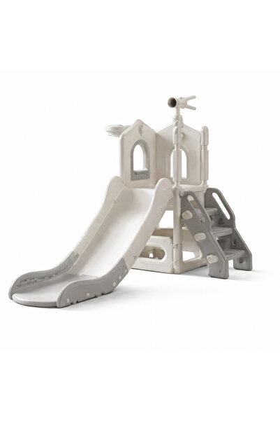 Nichiduta Garden Tobogan pentru copii Grey, structura ergonomica, cu mini-cos...