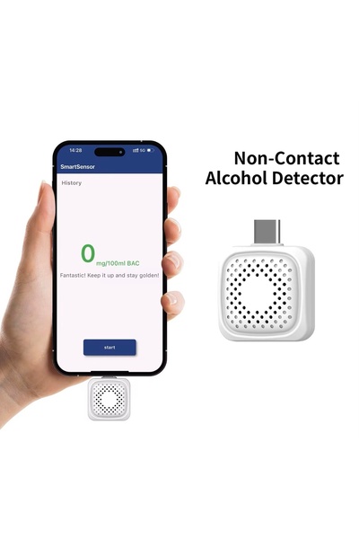 OEM Etilotest digital profesional cu conectare la smartphone - Senzor electro...