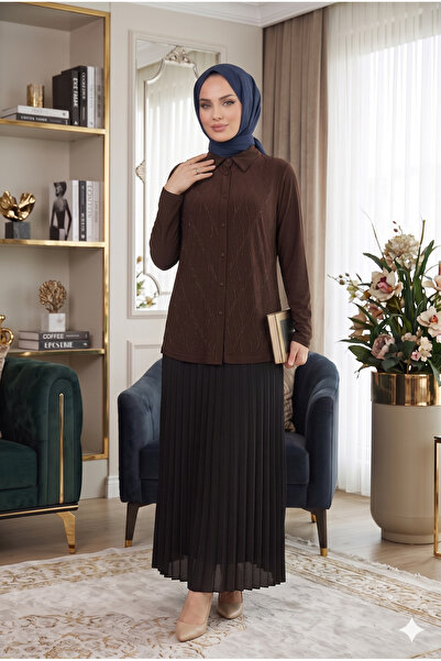 ModaMinar Women's New Season Sandy Stone Shirt