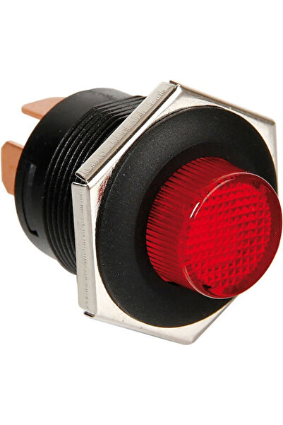 Lampa Κουμπί Εκκίνησης Αυτοκινήτου 12V-24V Καθολικό Κόκκινο Κωδικός: L4553.8