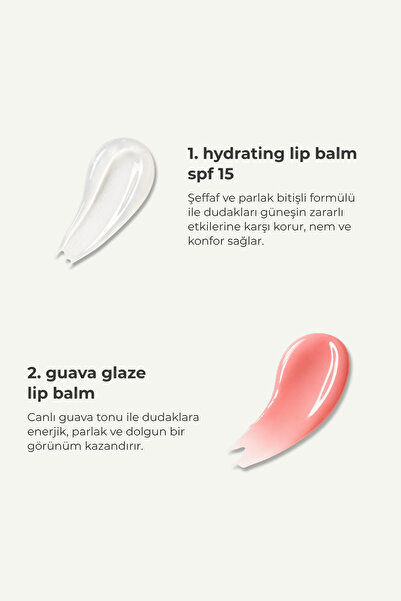 WIWIFY Glow & Protect Lip Duo – Guava Edition, Hydrating Lip Balm + Guava Glaze Balm | SPF 15, Squalane, Ceramide