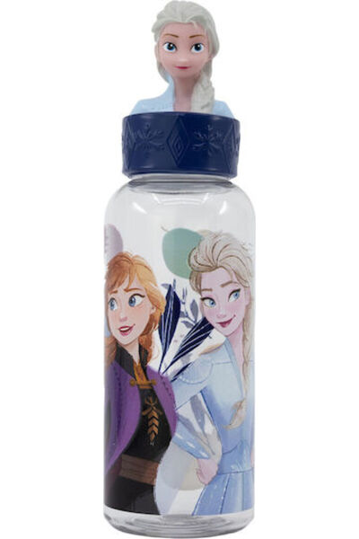 Stor Παιδικό Πλαστικό Μπουκάλι Νερού Frozen με Καλαμάκι Disney Frozen 560ml Κ...