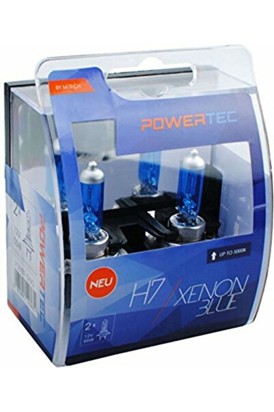 M-TECH Λάμπες Αυτοκινήτου & Μοτοσικλέτας Powertec Ξένον Μπλε H7 Αλογόνου 5000...