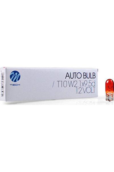 M-TECH Λάμπες Αυτοκινήτου & Μοτοσικλέτας T10 12V 5W 10 τεμάχια