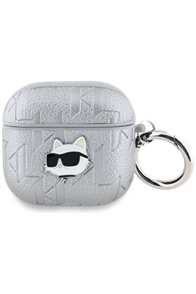 Karl Lagerfeld AirPods 4 Choupette Case Silver