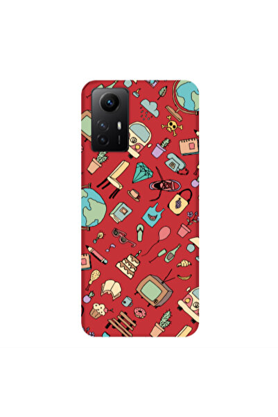 Other Xiaomi Redmi Note 12s Best buds Red Colored Silicone TPU Θήκη
