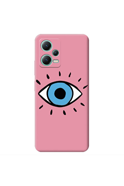 Other Xiaomi Redmi Note 12 Pro 5G Shining Eye Pink Colored Silicone TPU Θήκη