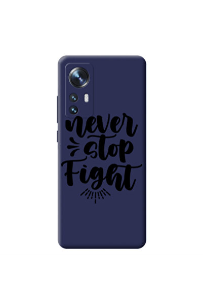 Other Xiaomi Mi 12 Never stop fight Dark blue Colored Silicone TPU Θήκη