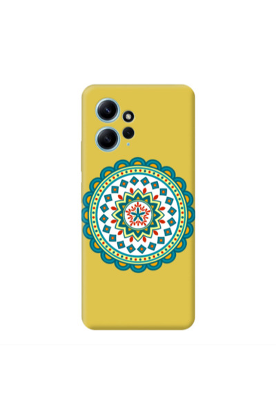 Other Xiaomi Redmi Note 12 4G Mandala D11 Yellow Colored Silicone TPU Θήκη