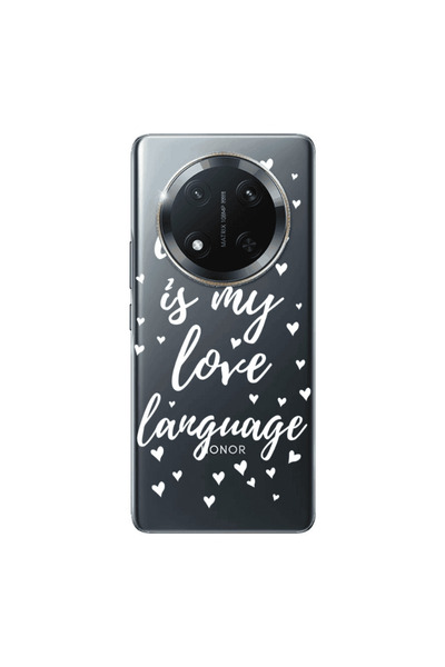 Other Honor Magic 7 Lite Coffe is my love language Transparent Silicone TPU Θήκη