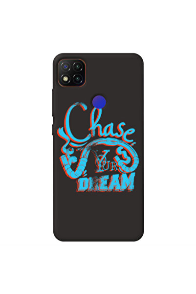 Other Xiaomi Redmi 9c Chase Your Dream Black Colored Silicone TPU Θήκη