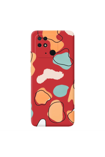 Other Xiaomi Redmi 10C Colorful spots Red Colored Silicone TPU Θήκη