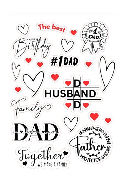 Decoratiuni Dulci Decoratiuni pentru tort | Happy Birthday Dad - Decupat