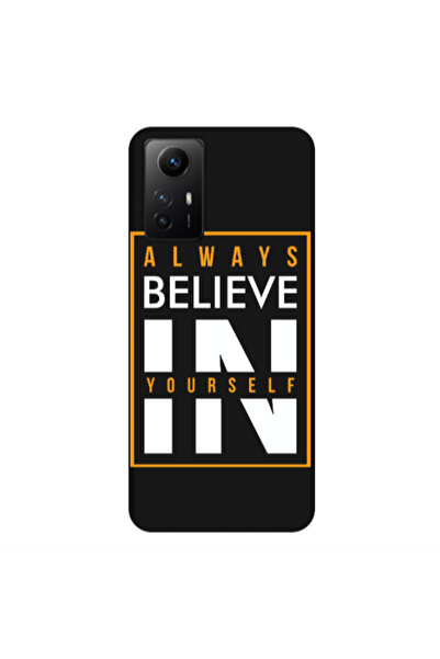 Other Xiaomi Redmi Note 12s Always Belive Black Colored Silicone TPU Θήκη