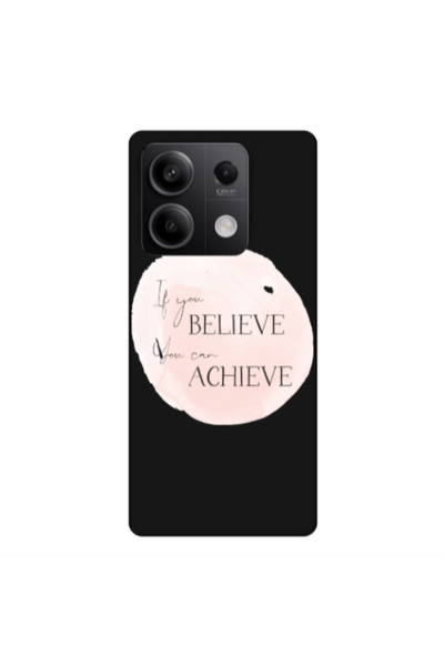 Other Xiaomi Redmi Note 13 5G If You Believe Black Colored Silicone TPU Θήκη