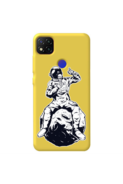 Other Xiaomi Redmi 9c ice cream in space Yellow Colored Silicone TPU Θήκη