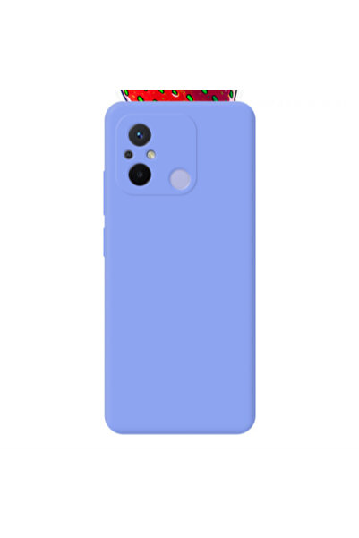 Other Xiaomi Redmi 12C strawberry Light Purple Colored Silicone TPU Θήκη