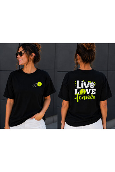 VODEXA Unisex Oversize T-Shirt Tenni̇s 13 Printed 100% Cotton T-Shirt Comfort...