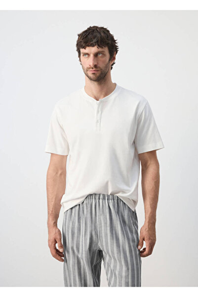 MANGO Man %100 pamuk kombin pijama takımı