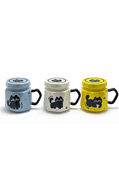 Lovesta Home 3D Cat Figured Mug with Lid