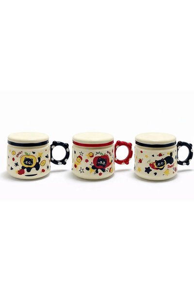 Lovesta Home 3D Cat Figured Mug with Lid