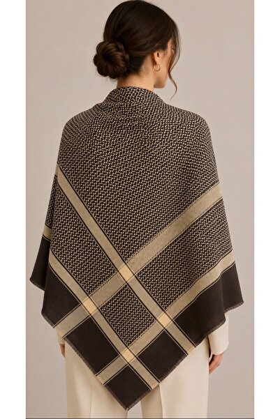 ARDSU Unisex Daily Large Size Cashmere Fabric Ethnic Pattern Shawl 130X130 cm
