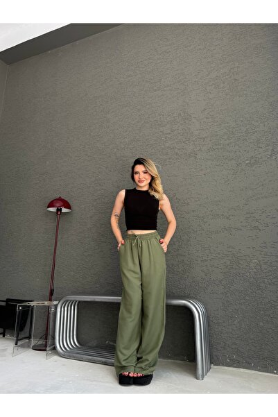 floral fashıon Women's Muslin Fabric Cotton Relaxed Fit Casual Trousers