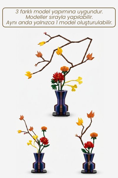 cada Artizan Autumn C59025W Dekoratif ve Koleksiyonluk Çiçek Modeli 795 Parça Yapay Bitki FFC59025W