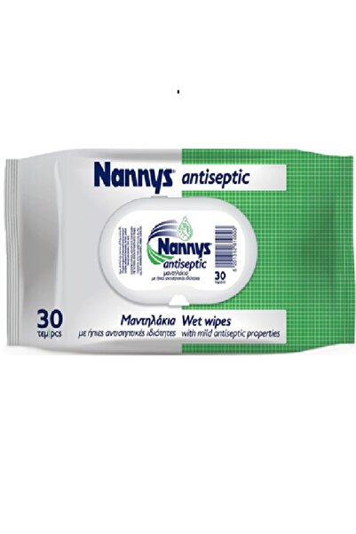 NANNYS Mαντηλάκι mild antiseptic με 70% αιθυλική αλκοόλη 30τμχ.