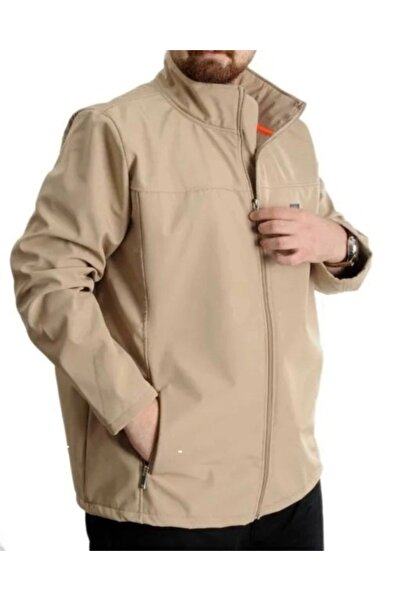 cusseli Large Size Men's Coat Softshell C21232 Beige